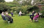 Thumbnail image for Inside if wet? not so for our Lunch Club team