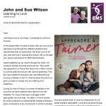 Thumbnail image for Learning to love, a prayer letter from John & Sue Wilson