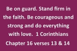 Thumbnail image for In her Monday morning message to the pastoral team Jane Coates encourages them (and us) to stand firm